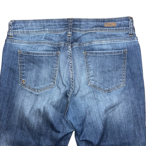 Kut From The Kloth Cameron straight cropped Jeans Size 10 Blue Denim - Picture 8 of 8